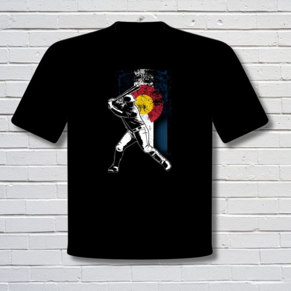 Colorado Flag Baseball Tee