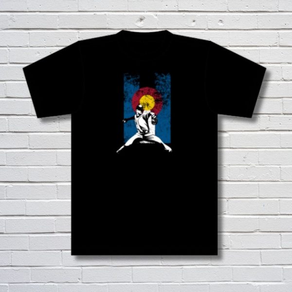 Colorado Flag Pitcher Tee