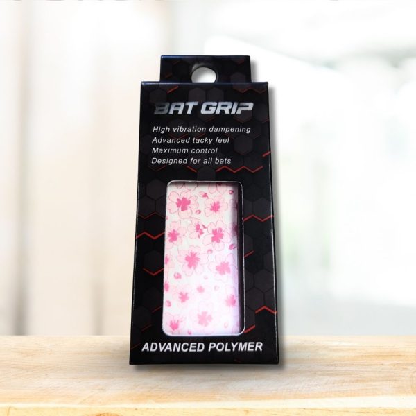 Pink flower bat grip