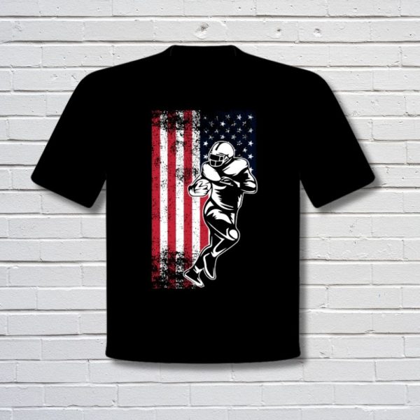 USA Flag Football Tee
